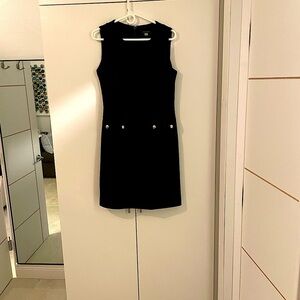 Elegant Navy Sleeveless Dress